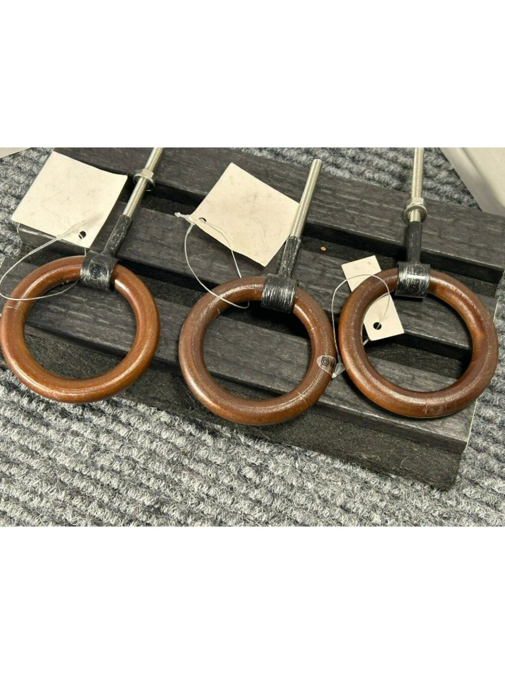 Vintage-Inspired Wooden Cabinet Knobs Brown Modern Hardware New With Tags